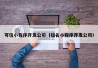 可信小程序开发公司（知名小程序开发公司）