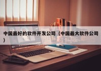 中国最好的软件开发公司（中国最大软件公司）