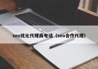 seo优化代理商电话（seo合作代理）