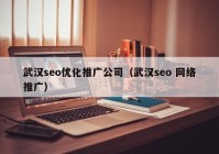 武汉seo优化推广公司（武汉seo 网络推广）