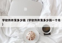 学软件开发多少钱（学软件开发多少钱一个月）