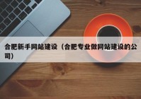 合肥新手网站建设（合肥专业做网站建设的公司）