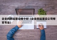 企业的网站建设哪个好（企业网站建设公司哪家专业）