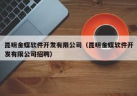 昆明金蝶软件开发有限公司（昆明金蝶软件开发有限公司招聘）