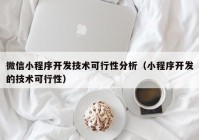 微信小程序开发技术可行性分析（小程序开发的技术可行性）