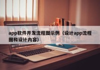 app软件开发流程图示例（设计app流程图和设计内容）