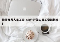 软件开发人员工资（软件开发人员工资都很高）