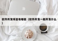 软件开发项目有哪些（软件开发一般开发什么）