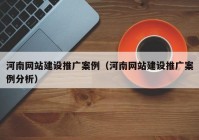 河南网站建设推广案例（河南网站建设推广案例分析）