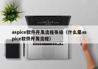 aspice软件开发流程等级（什么是aspice软件开发流程）